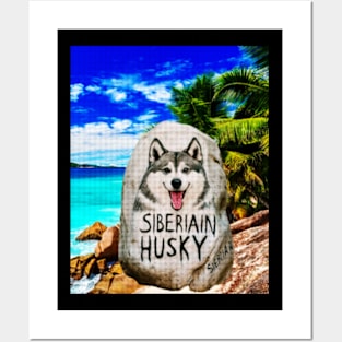 Siberian husky Posters and Art